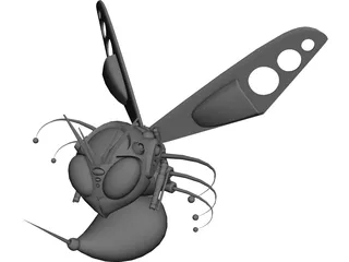 Metal Bee 3D Model