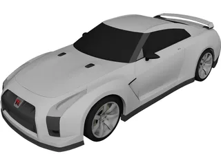 Nissan GT-R (2008) 3D Model