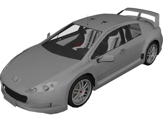 Peugeot 407 Rally Car Concept 3D Model