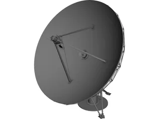 Radio Satellite Telescope 3D Model