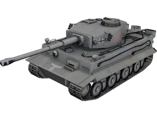TIGER Tank 3D Model 3D Preview