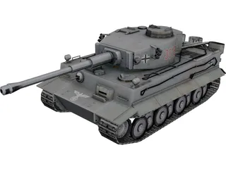 TIGER Tank 3D Model