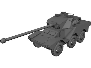 ERC-90 Recon Tank 3D Model