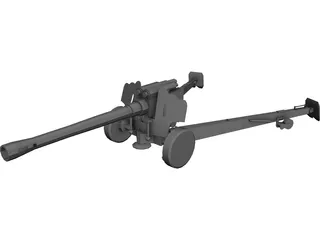 D-20 Howitzer 3D Model