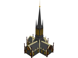 Cathedral 3D Model 3D Preview