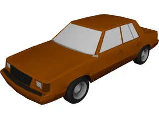 Plymouth Reliant (1985) 3D Model