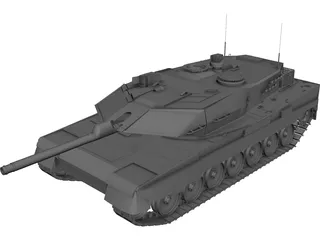 Leopard 2 A5 3D Model