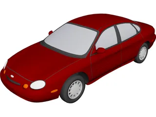 Ford Taurus (1996) 3D Model 3D Preview