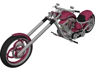 Custom Chopper 3D Model