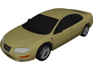 Chrysler 300M (1998) 3D Model 3D Preview