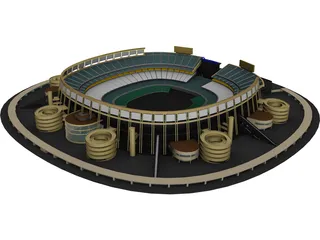 San Diego Stadium 3D Model 3D Preview
