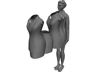 Woman 3D Model 3D Preview