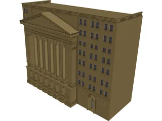 New York Stock Exchange 3D Model
