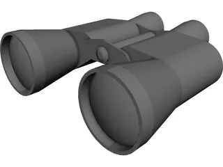 Binoculars CAD 3D Model