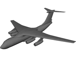 Ilyushin IL-76 Candid CAD 3D Model