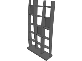 Bookcase 3D Model 3D Preview