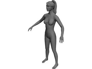 Woman CAD 3D Model