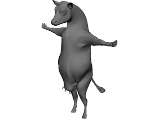 Cow CAD 3D Model