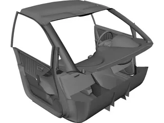 Interior Lexus RX 300 (1998) CAD 3D Model