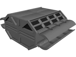 Spaceship Cargobox 3D Model