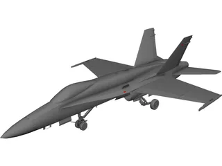 F-18A 3D Model