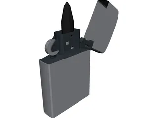 Zippo Lighter 3D Model