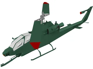 Bell AH-1 Cobra 3D Model