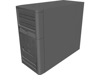 Compaq Desktop Computer 3D Model