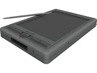 Sony Clie PDA 3D Model 3D Preview
