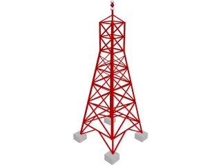 Radio Transmission Tower 3D Model