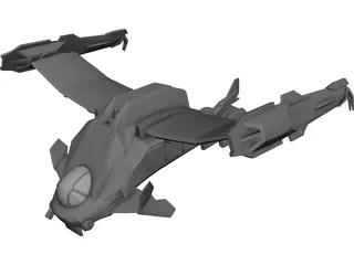 Final Fantasy Deep Eyes Dropship 3D Model