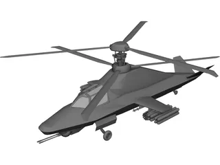 Kamov Ka-58 3D Model 3D Preview