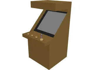 Generic Arcade Cabinet 3D Model