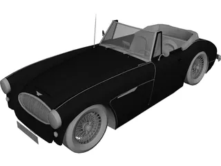 Austin Healey 3000 Mk III 3D Model