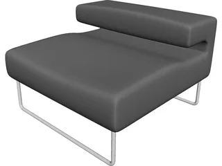 Chair Lowseat Urquiola Moroso 3D Model