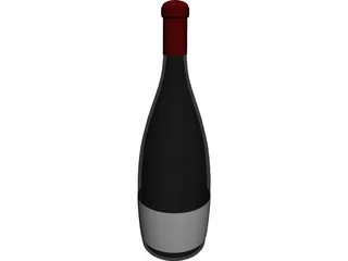 Wine Bottle 3D Model