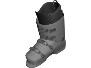 Ski Boot 3D Model 3D Preview