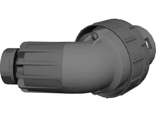 10 Amp Clipsal Plug (4 pin) 3D Model 3D Preview