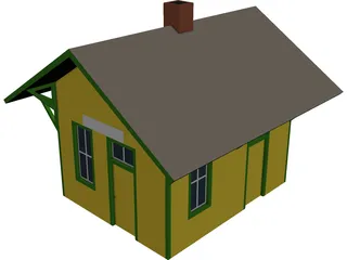 Branch Line Station 3D Model