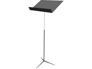 Music Stand 3D Model 3D Preview