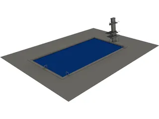 Indoor Pool 3D Model