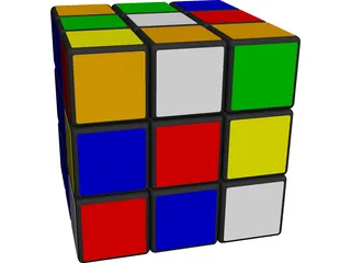 Rubicks Cube 3D Model