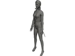 Pirate Woman 3D Model