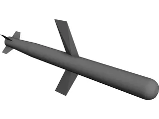 Generic Cruise Missile 3D Model