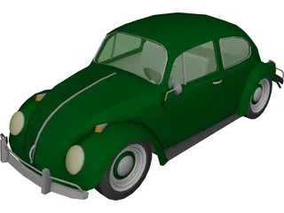 Volkswagen Beetle (1967) 3D Model