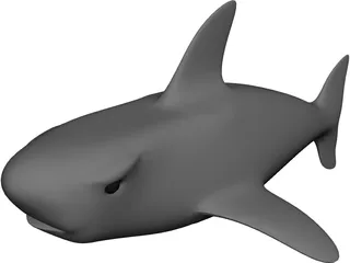 Cartoon Shark 3D Model 3D Preview