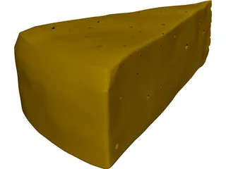 Cheese 3D Model 3D Preview