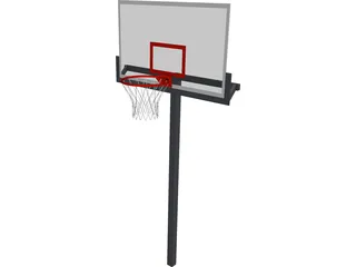 Basketball Hoop 3D Model 3D Preview