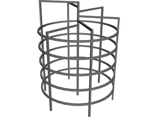 Circular Monkey Bars 3D Model