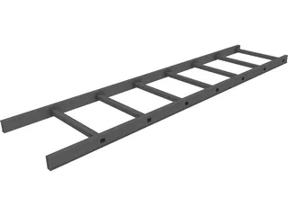 Aluminium Ladder 3D Model